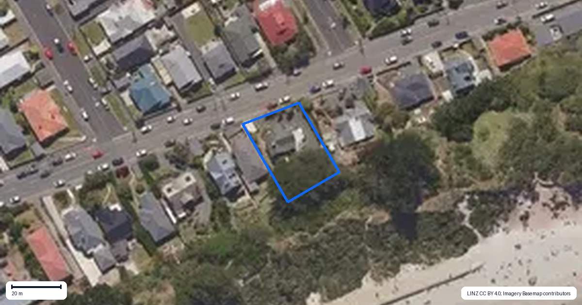 Property context map for 153 Victoria Road, Saint Clair, Dunedin
