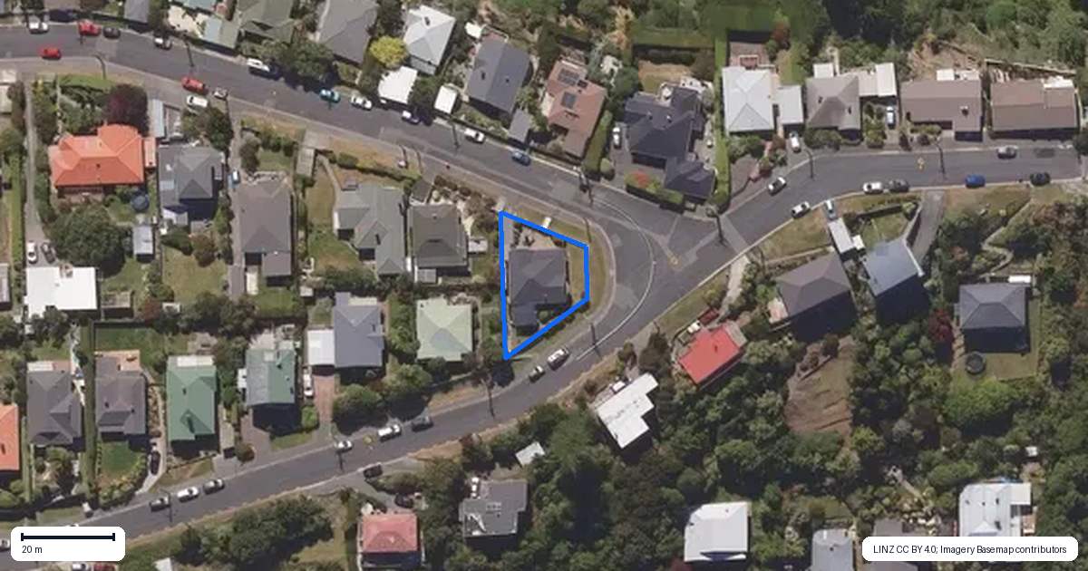Property context map for 3 Rewa Street, Musselburgh, Dunedin