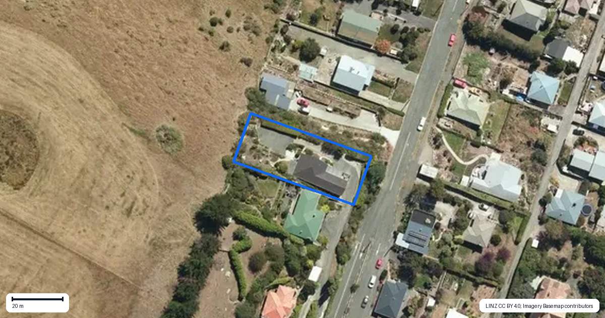 Property context map for 92 Aln Street, Oamaru