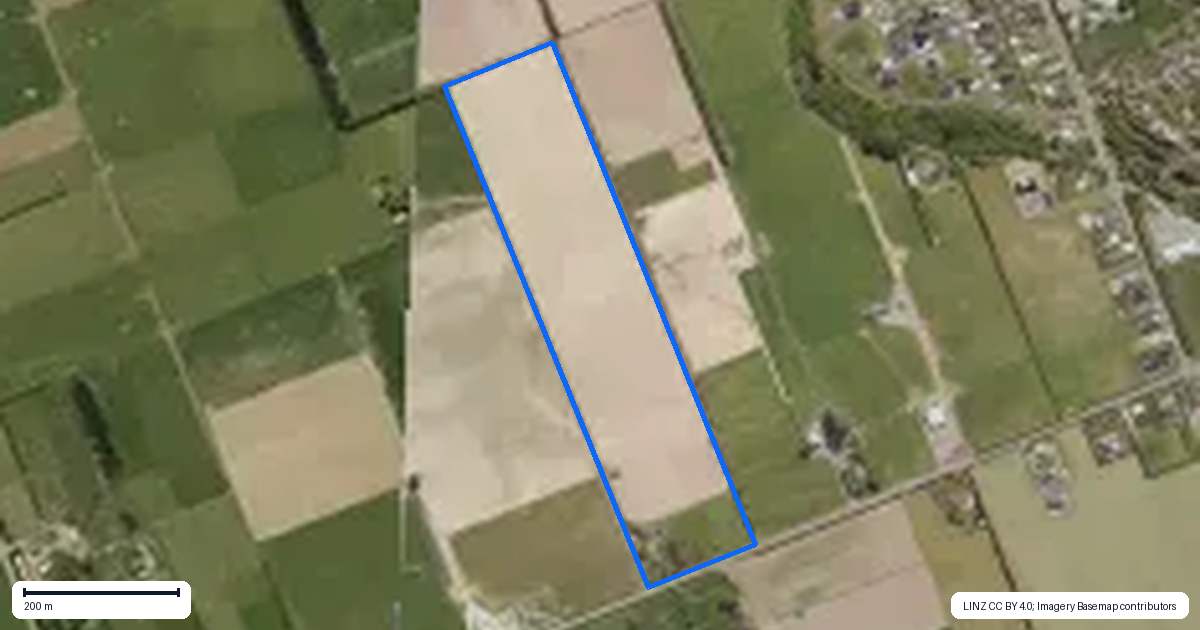 Property context map for 102 Huntly Road, Outram