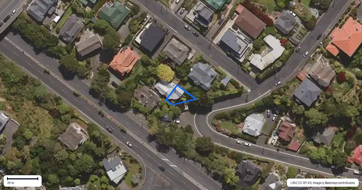 Property context map for 3 Tweed Street, Roslyn, Dunedin