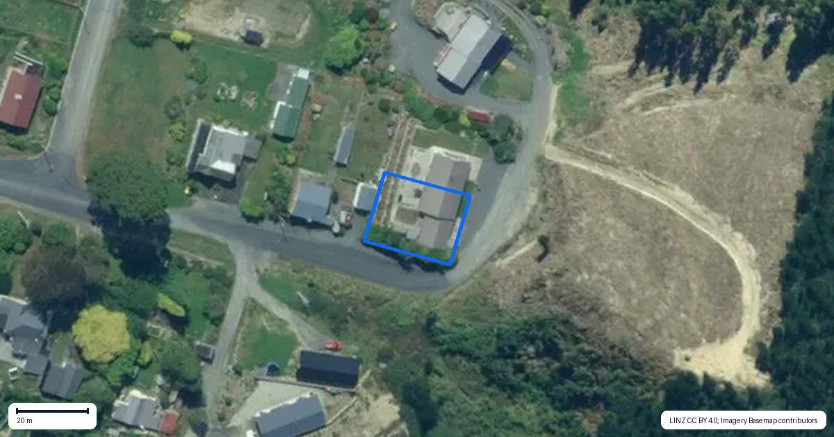 Property context map for 21 Wyre Street, Kaitangata