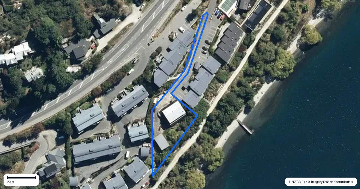 Property context map for 247 Frankton Road, Queenstown