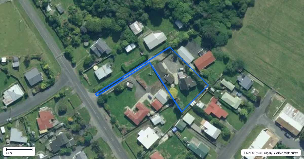 Property context map for 333B Pounawea Road, Owaka
