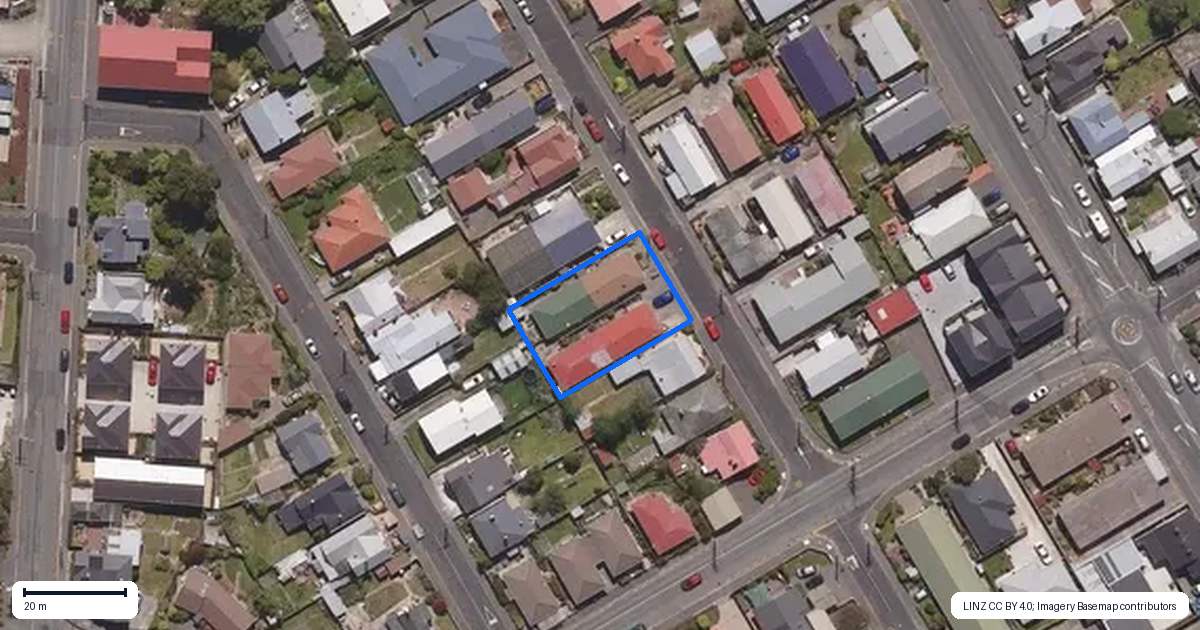 Property context map for 32B Rutherford Street, Caversham, Dunedin