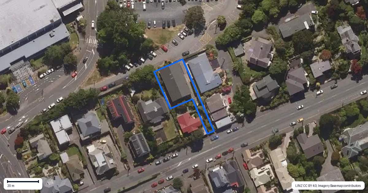 Property context map for 115C London Street, Dunedin Central, Dunedin