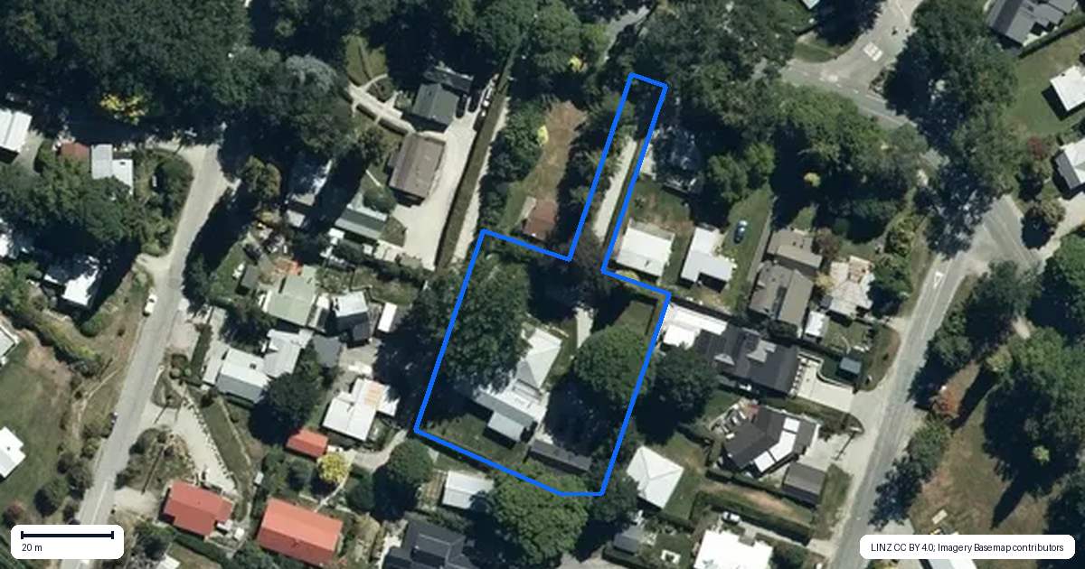 Property context map for 70 Buckingham Street, Arrowtown