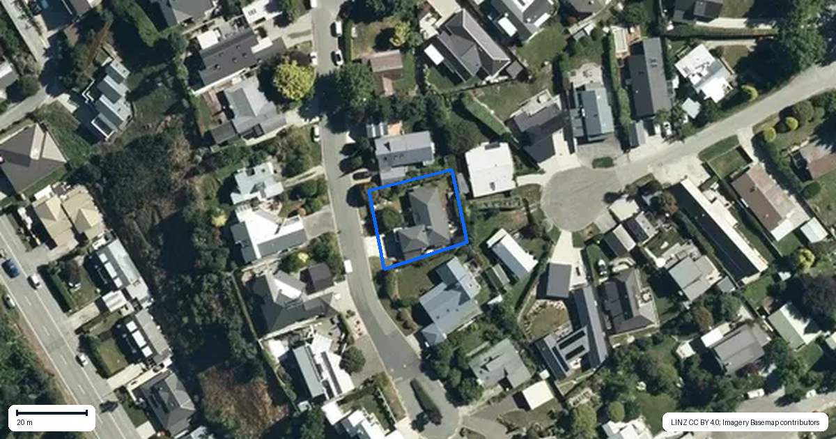 Property context map for 22 Shaw Street, Arrowtown