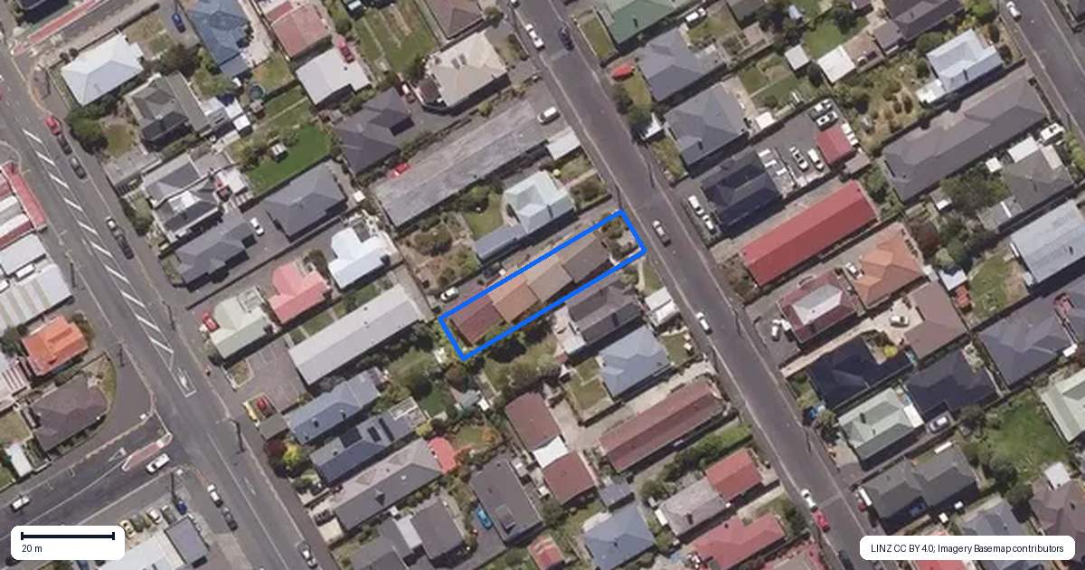 Property context map for 38B Grove Street, Saint Kilda, Dunedin