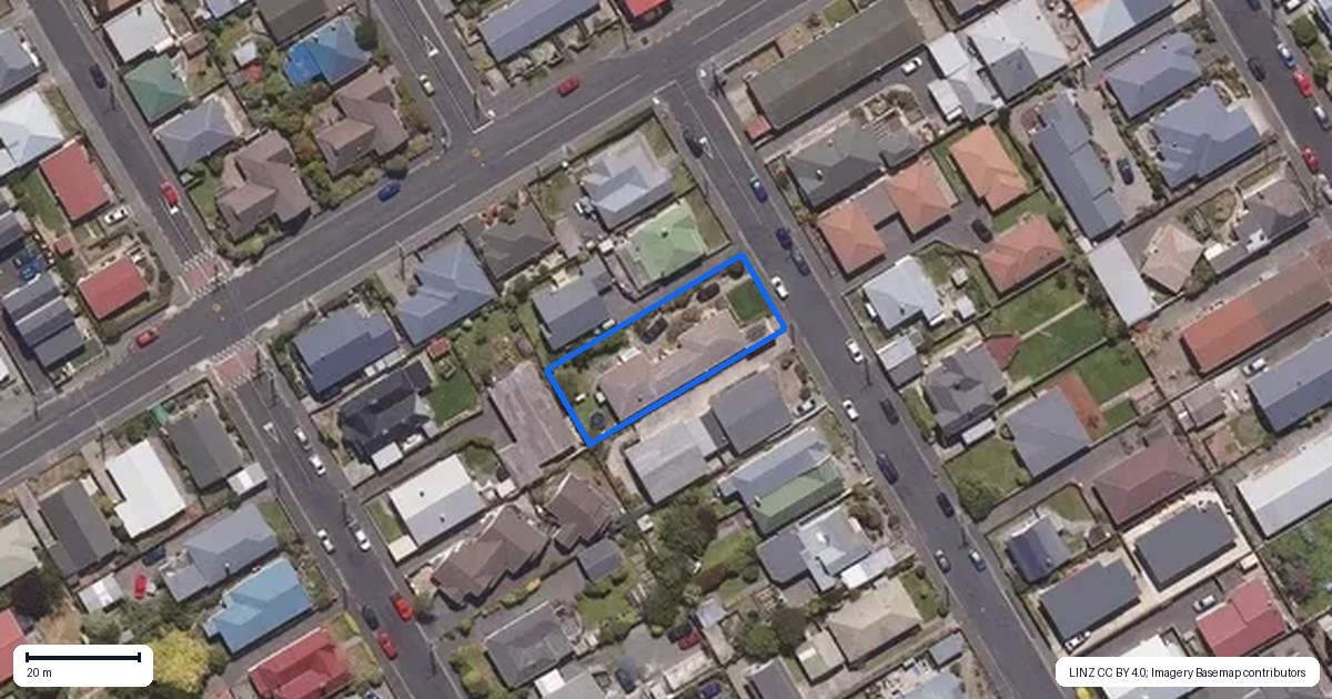 Property context map for 6B Eskvale Street, Saint Kilda, Dunedin