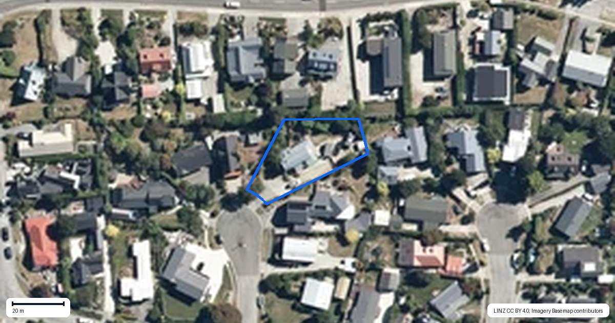 Property context map for 7 Holly Court, Kelvin Heights, Queenstown