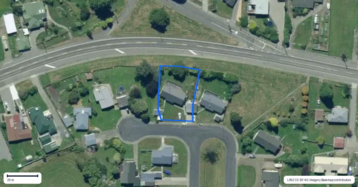 Property context map for 10 Sherwood Place, Tapanui
