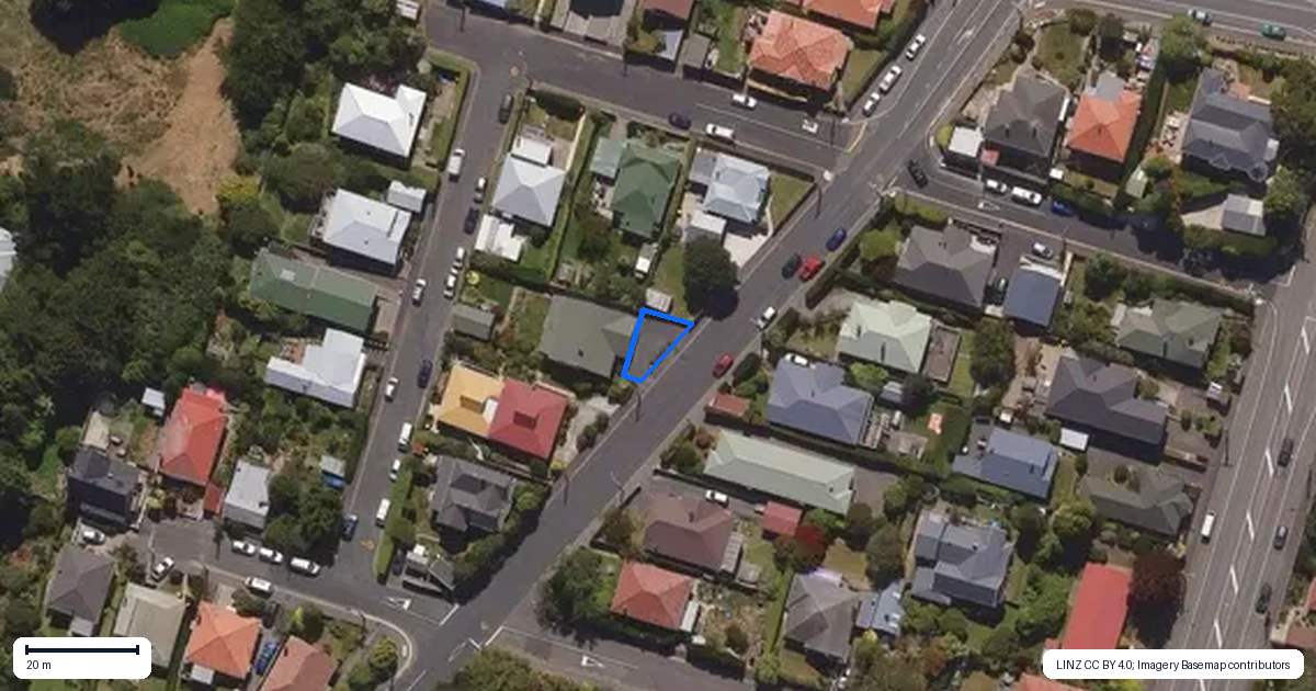 Property context map for 190 Kenmure Road, Kenmure, Dunedin