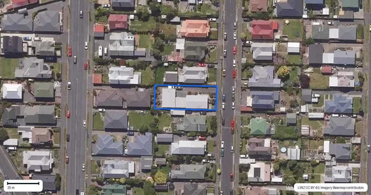 Property context map for 58 Ascot Street, Saint Kilda, Dunedin