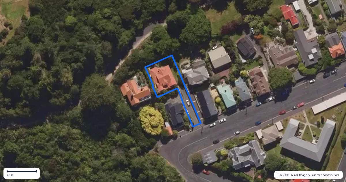 Property context map for 373 York Place, Dunedin Central, Dunedin