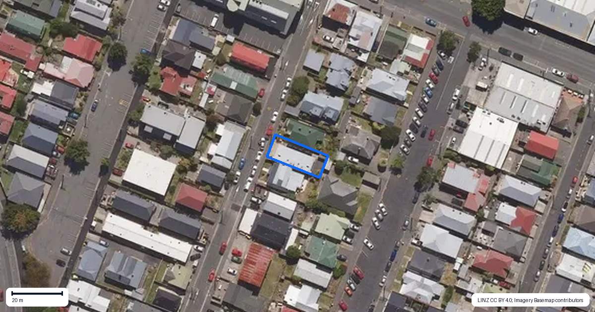 Property context map for 59 Grange Street, North Dunedin, Dunedin