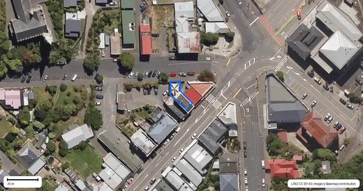 Property context map for 10 George Street, Port Chalmers, Dunedin