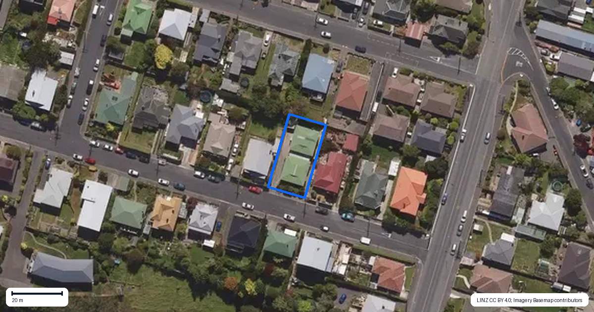 Property context map for 10 Bernard Street, Kenmure, Dunedin