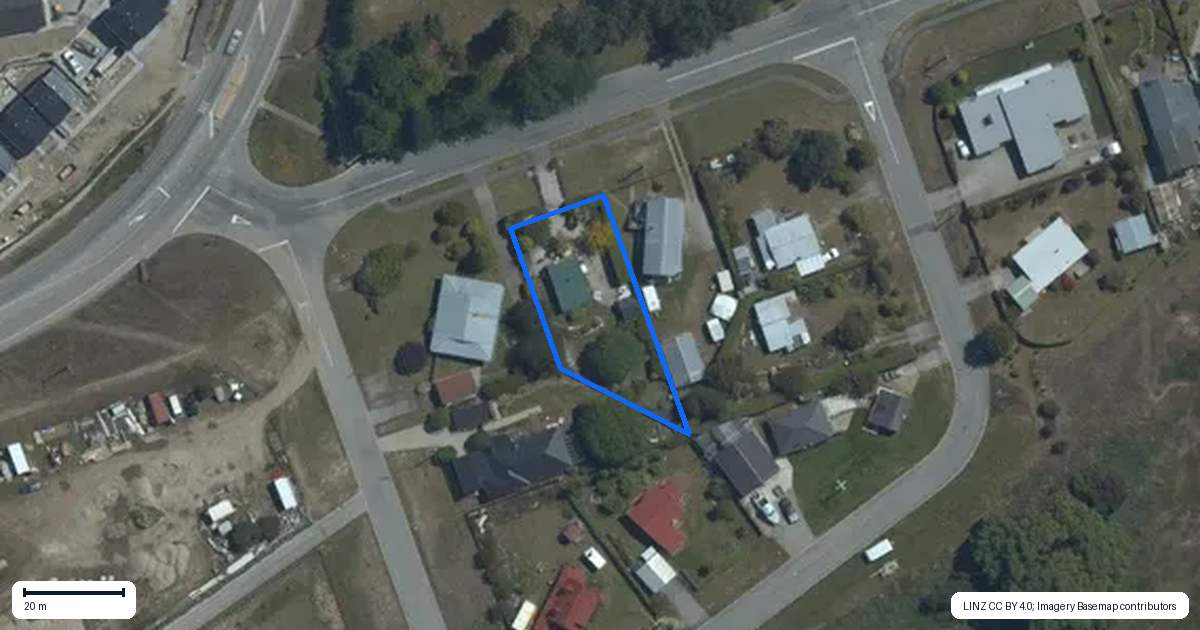 Property context map for 4 Kingston Street, Albert Town, Wanaka