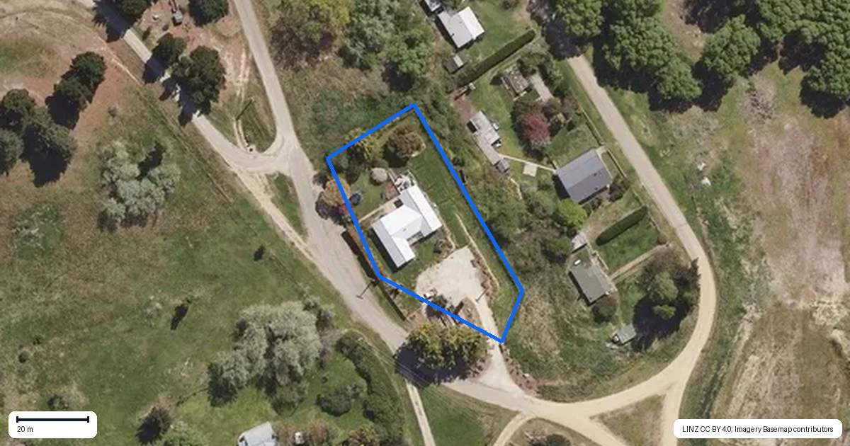 Property context map for 21 Chirnside Terrace, Patearoa