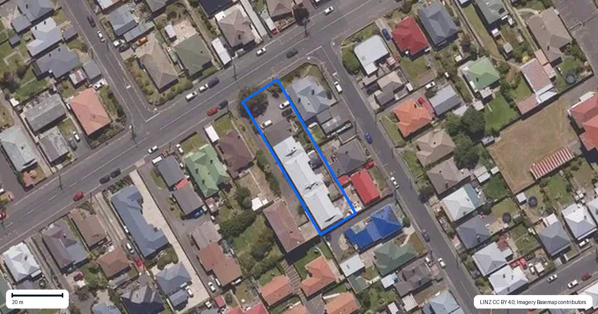 Property context map for 123F Macandrew Road, South Dunedin, Dunedin