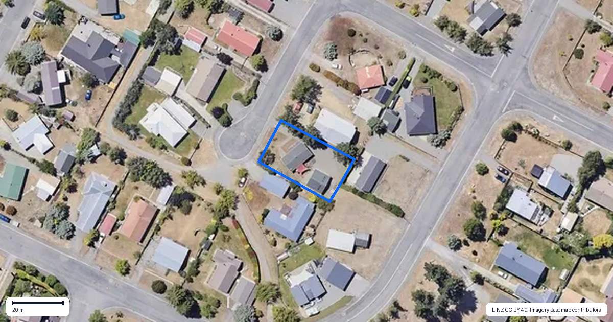 Property context map for 4 Benmore Place, Omarama, Omarama