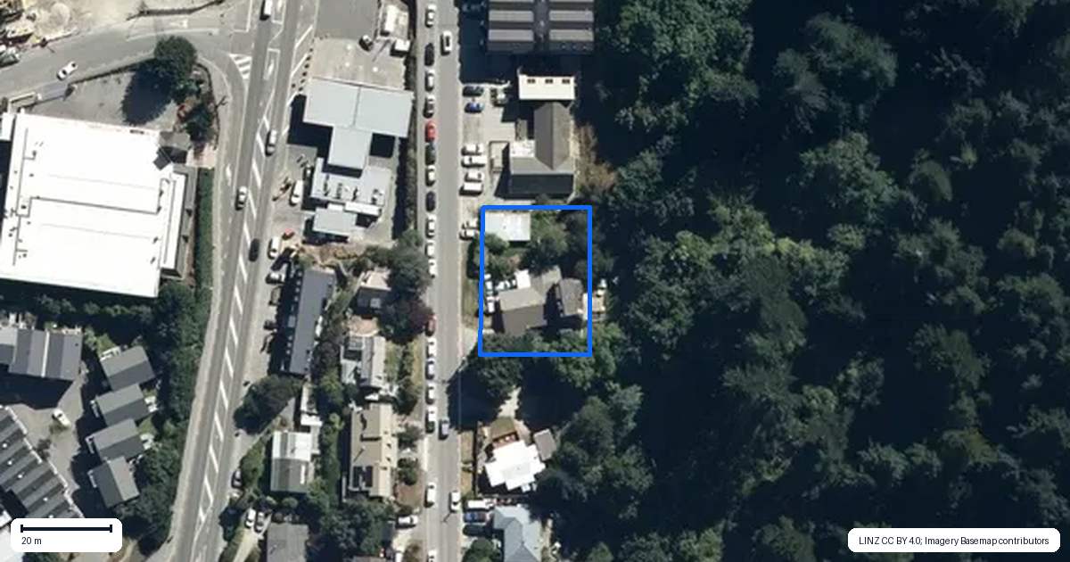 Property context map for 125 Hallenstein Street, Queenstown