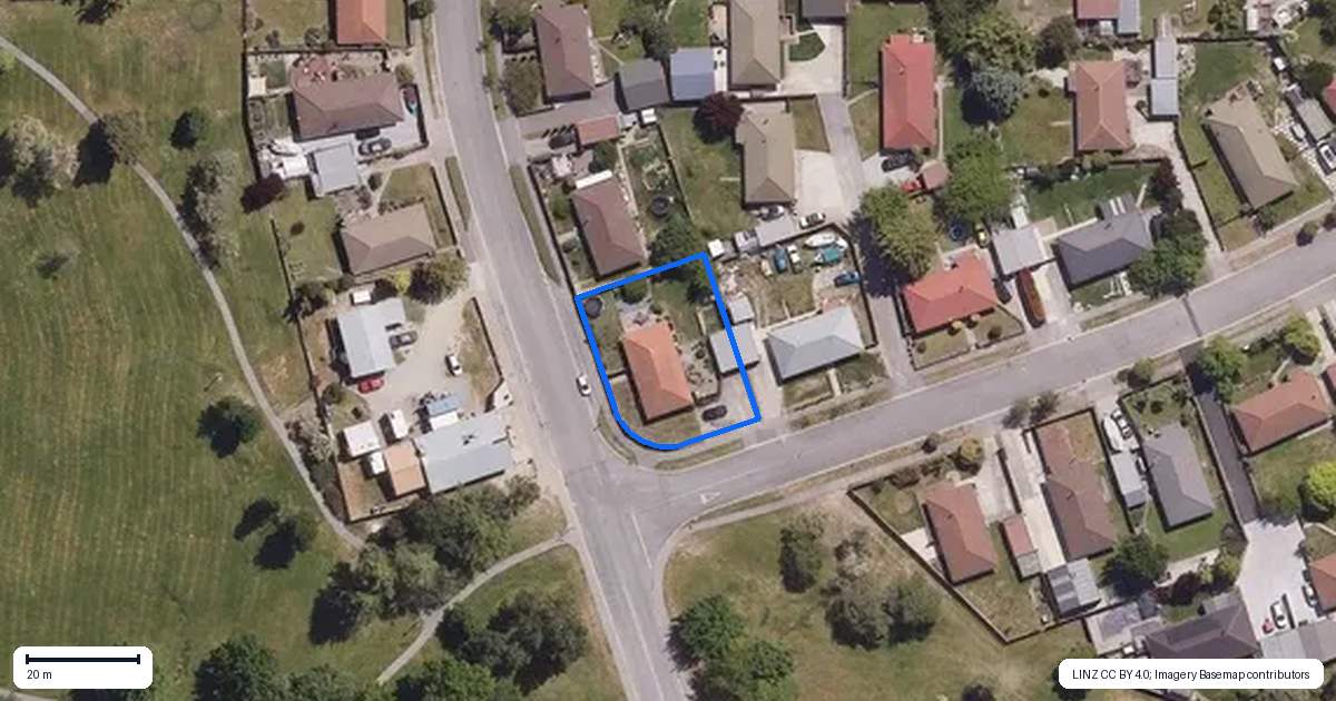 Property context map for 18 Jollys Road, Cromwell