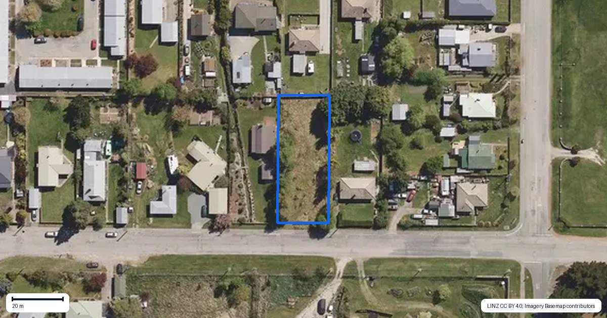 Property context map for 35 Pery Street, Ranfurly