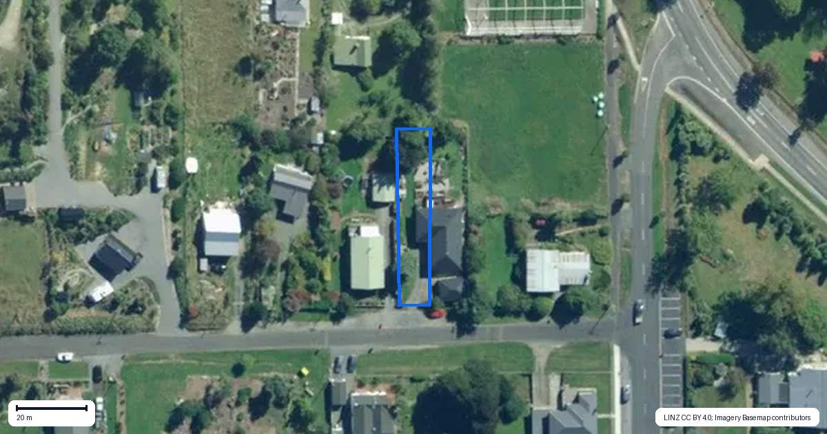 Property context map for 13 Canna Street, Lawrence