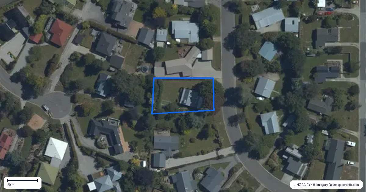 Property context map for 21 Kowhai Drive, Wanaka