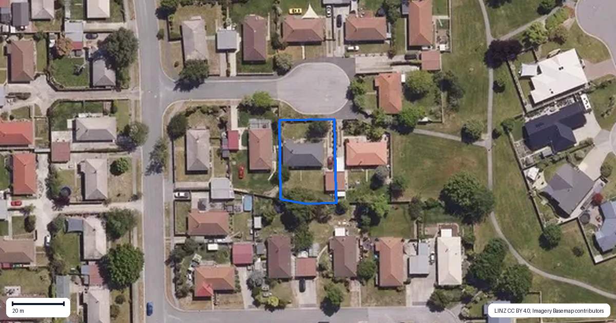 Property context map for 5 Coach Court, Cromwell