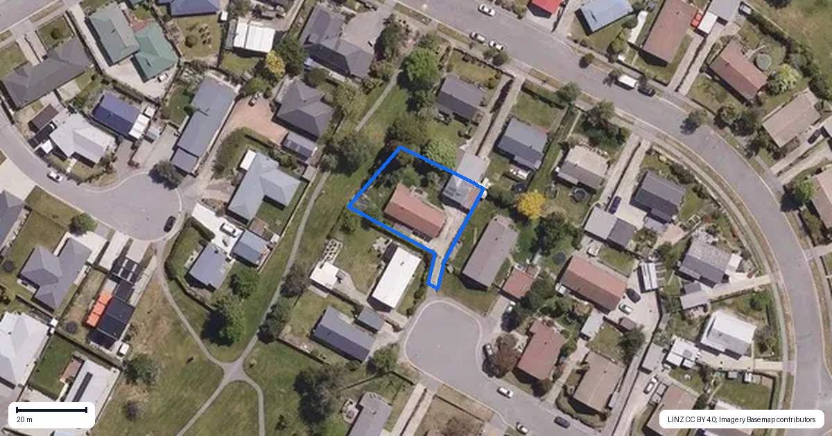 Property context map for 13 Gantry Place, Cromwell
