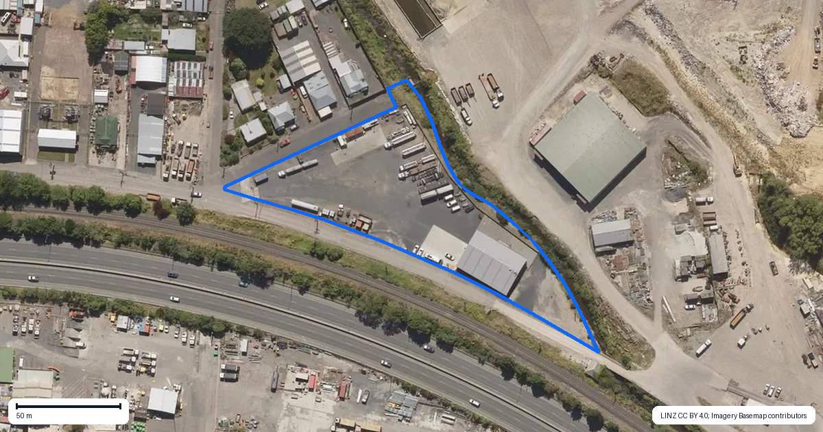 Property context map for 28 Boomer Street, Green Island, Dunedin