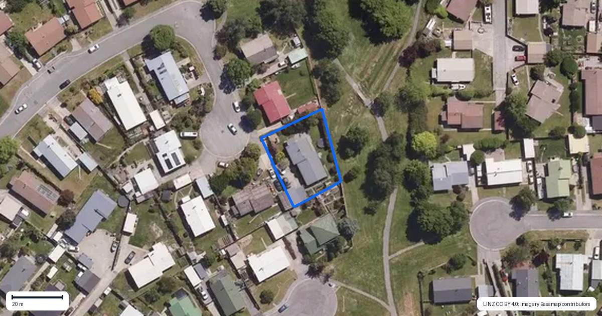 Property context map for 19 Cornish Place, Cromwell