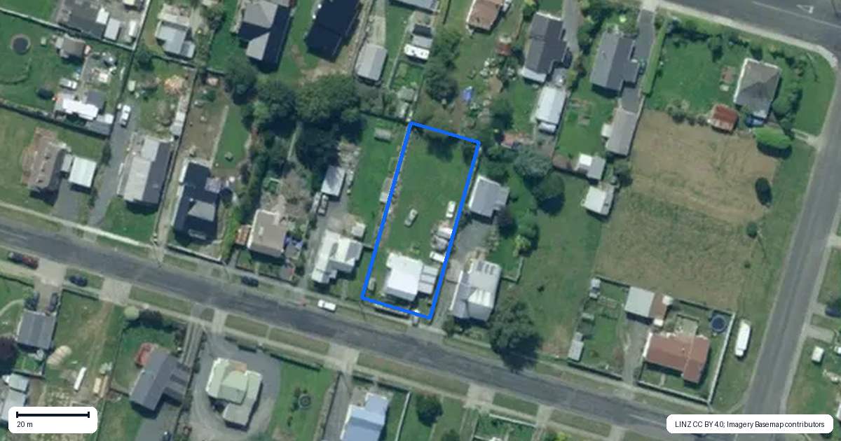 Property context map for 29 Christchurch Street, Kaitangata