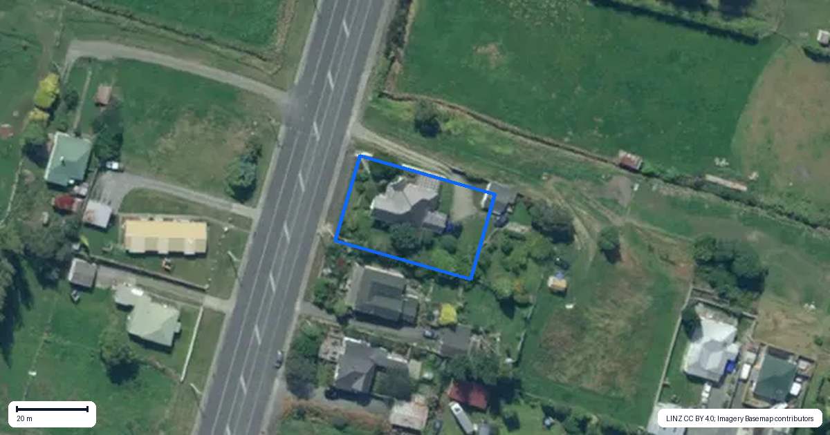 Property context map for 74 Eddystone Street, Kaitangata
