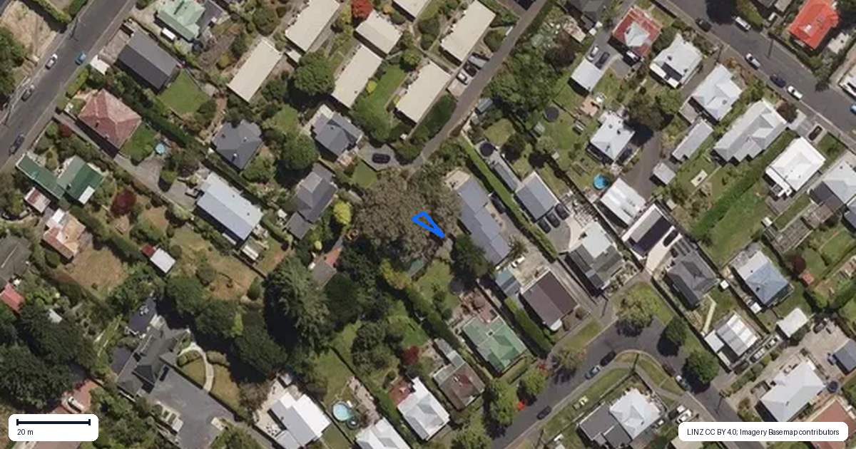 Property context map for 23A Jellicoe Crescent, Kaikorai, Dunedin