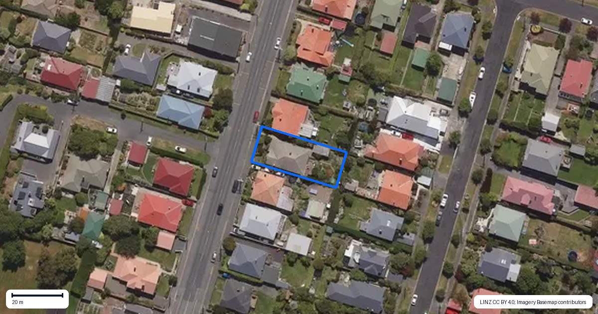 Property context map for 169 Elgin Road, Maryhill, Dunedin