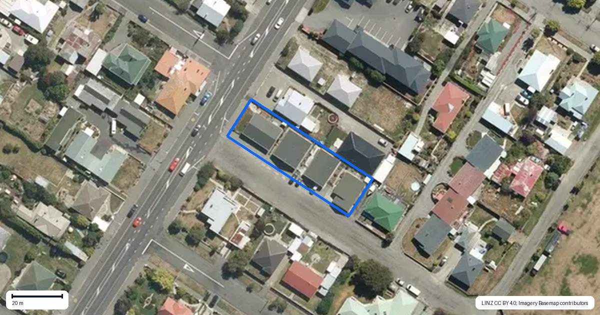 Property context map for 383 Thames Highway, Oamaru North, Oamaru