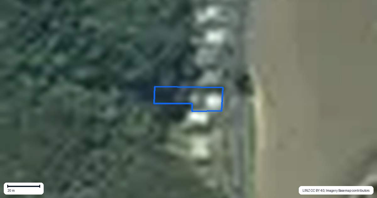 Property context map for 25 Riverside Road, Taieri Mouth