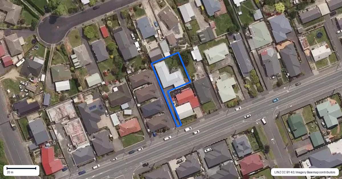 Property context map for 43D Factory Road, Mosgiel