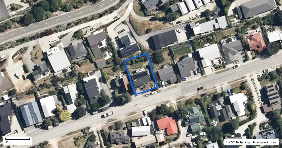 Property context map for 52 Oregon Drive, Kelvin Heights, Queenstown