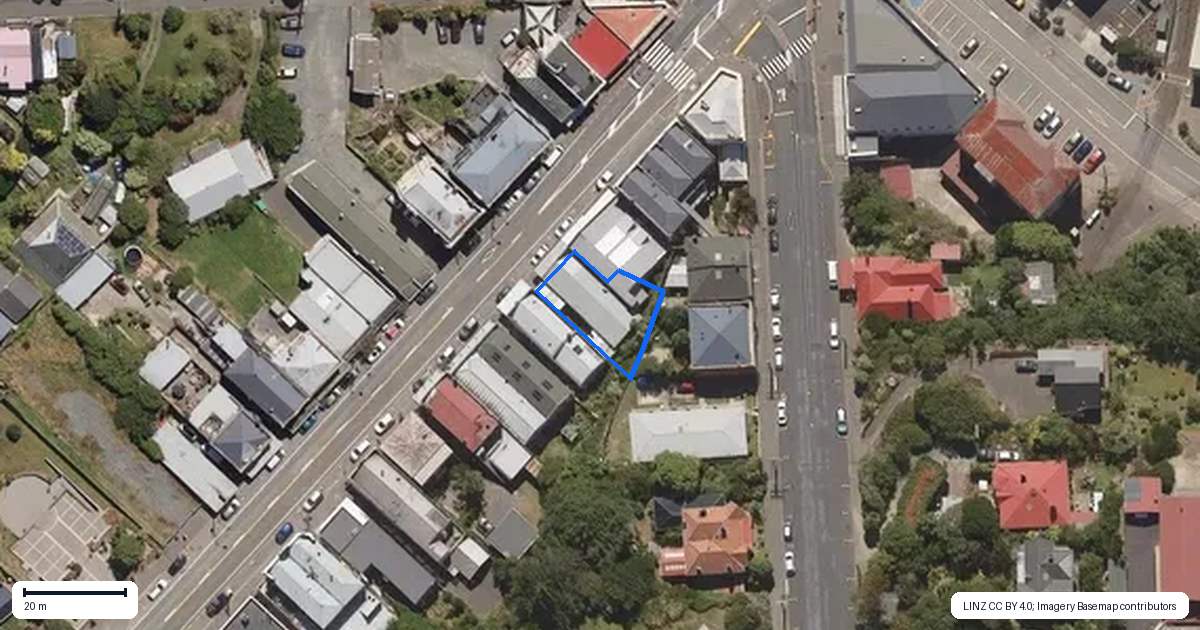 Property context map for 11 George Street, Port Chalmers, Dunedin