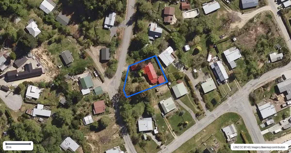 Property context map for 6 Strode Avenue, Naseby