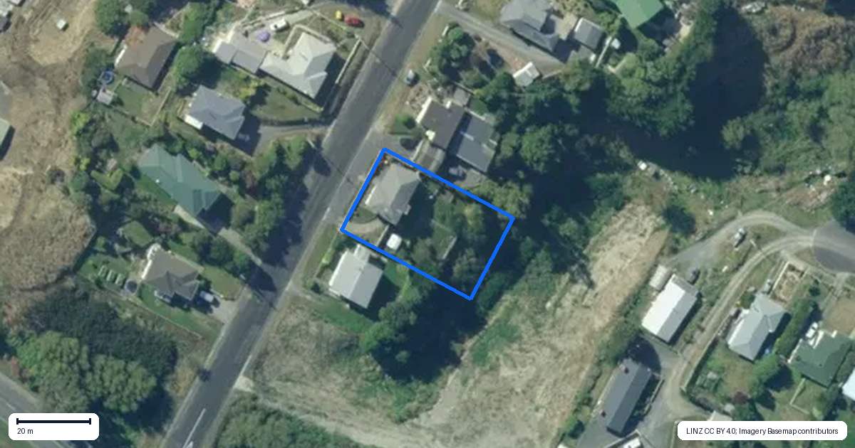 Property context map for 6 Newarp Street, Balclutha