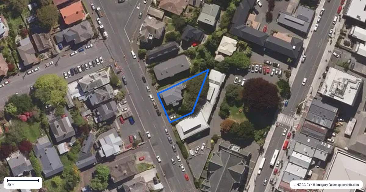 Property context map for 3 Pitt Street, North Dunedin, Dunedin