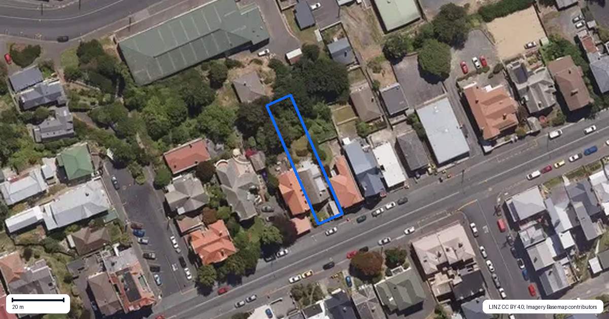 Property context map for 272 High Street, Dunedin Central, Dunedin