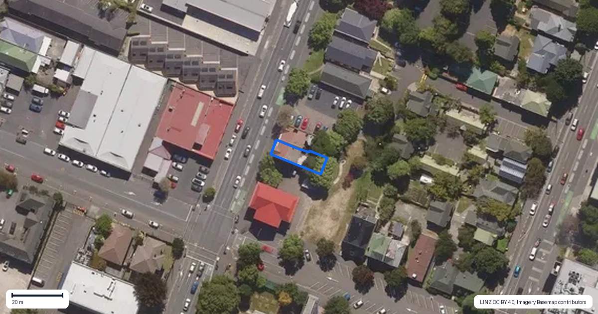 Property context map for 473 Great King Street, North Dunedin, Dunedin