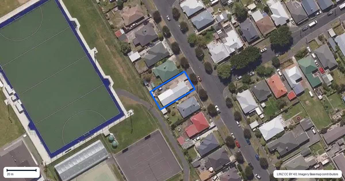 Property context map for 41B Kirkcaldy Street, South Dunedin, Dunedin